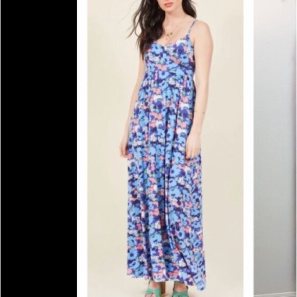 Forever 21 Spaghetti Strap Floral Maxi Dress - Picture 1 of 7